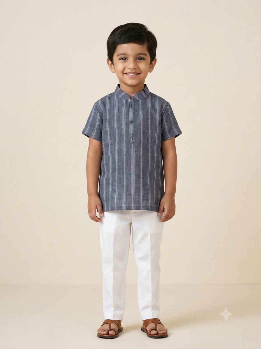 JEEL Boys Kurta - Grey