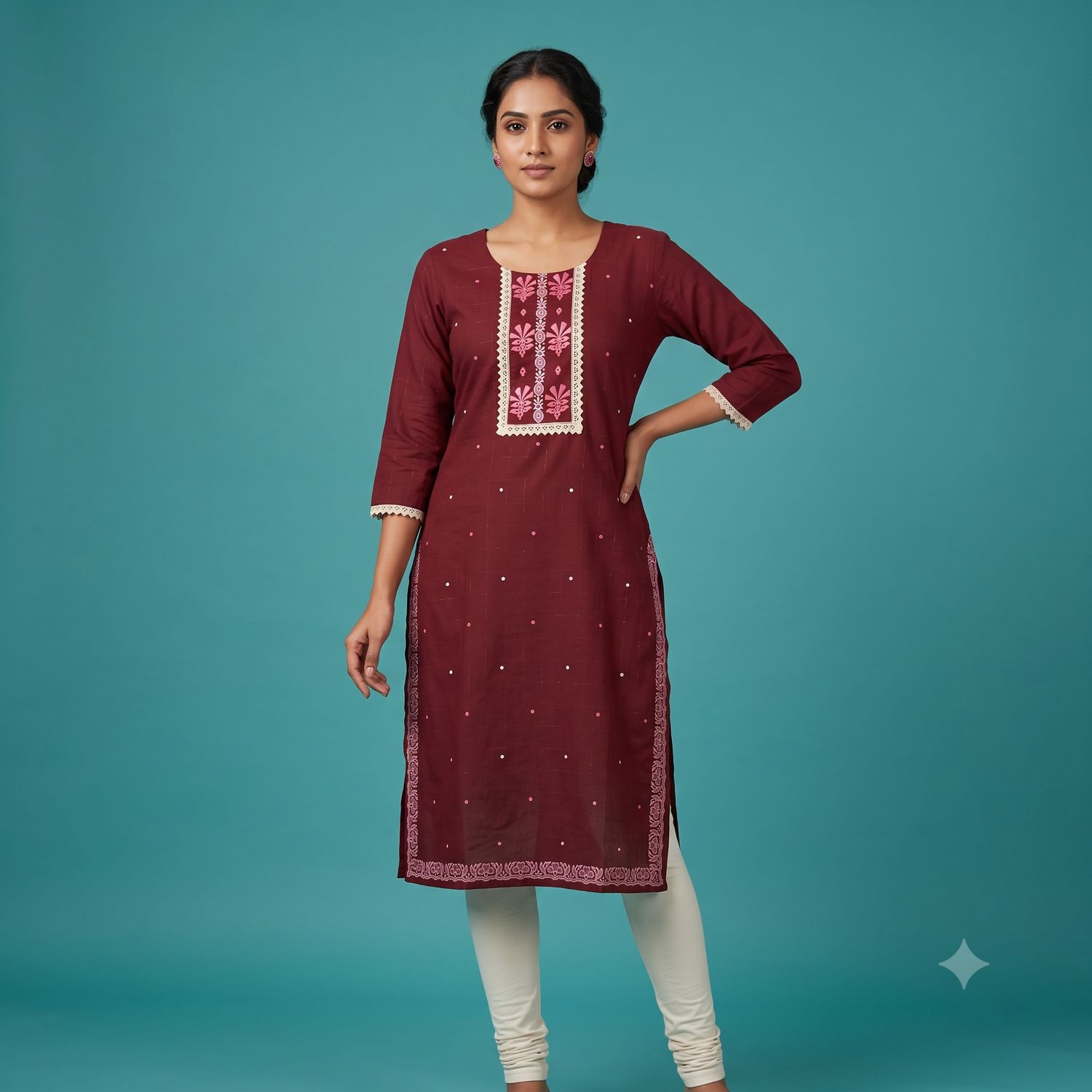 JEEL Urban Kurti - Royal Maroon