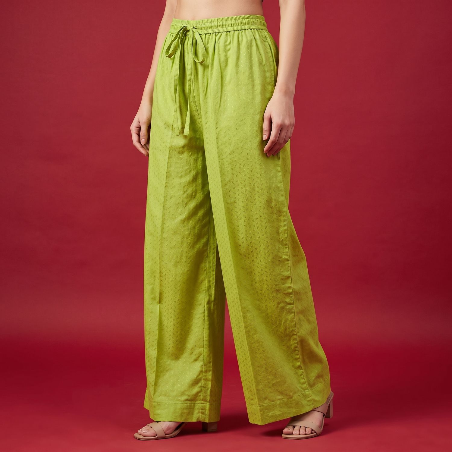 JEEL Palazzo - Apple Green