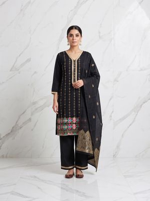 JEEL Punjabi Suit - Black