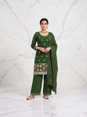 JEEL Punjabi Suit - Mehendi 