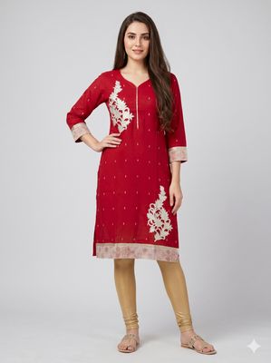 JEEL Urban Kurti - Glam Red