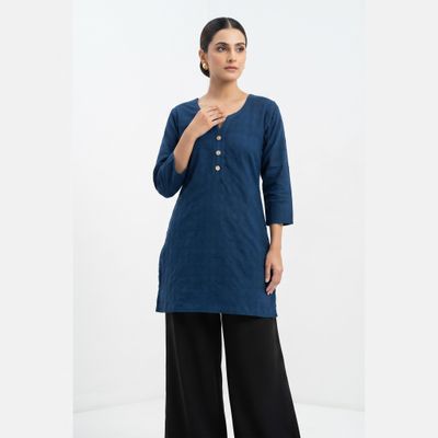 JEEL Short Kurti - Teal