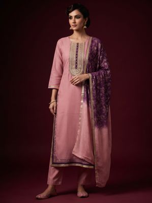 JEEL Punjabi Suit - Dusty Pink