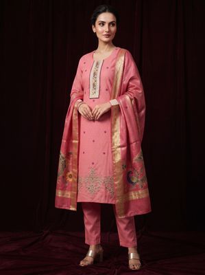 JEEL Punjabi Suit - Soft Pink