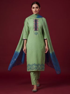 JEEL Punjabi Suit - Mint Green