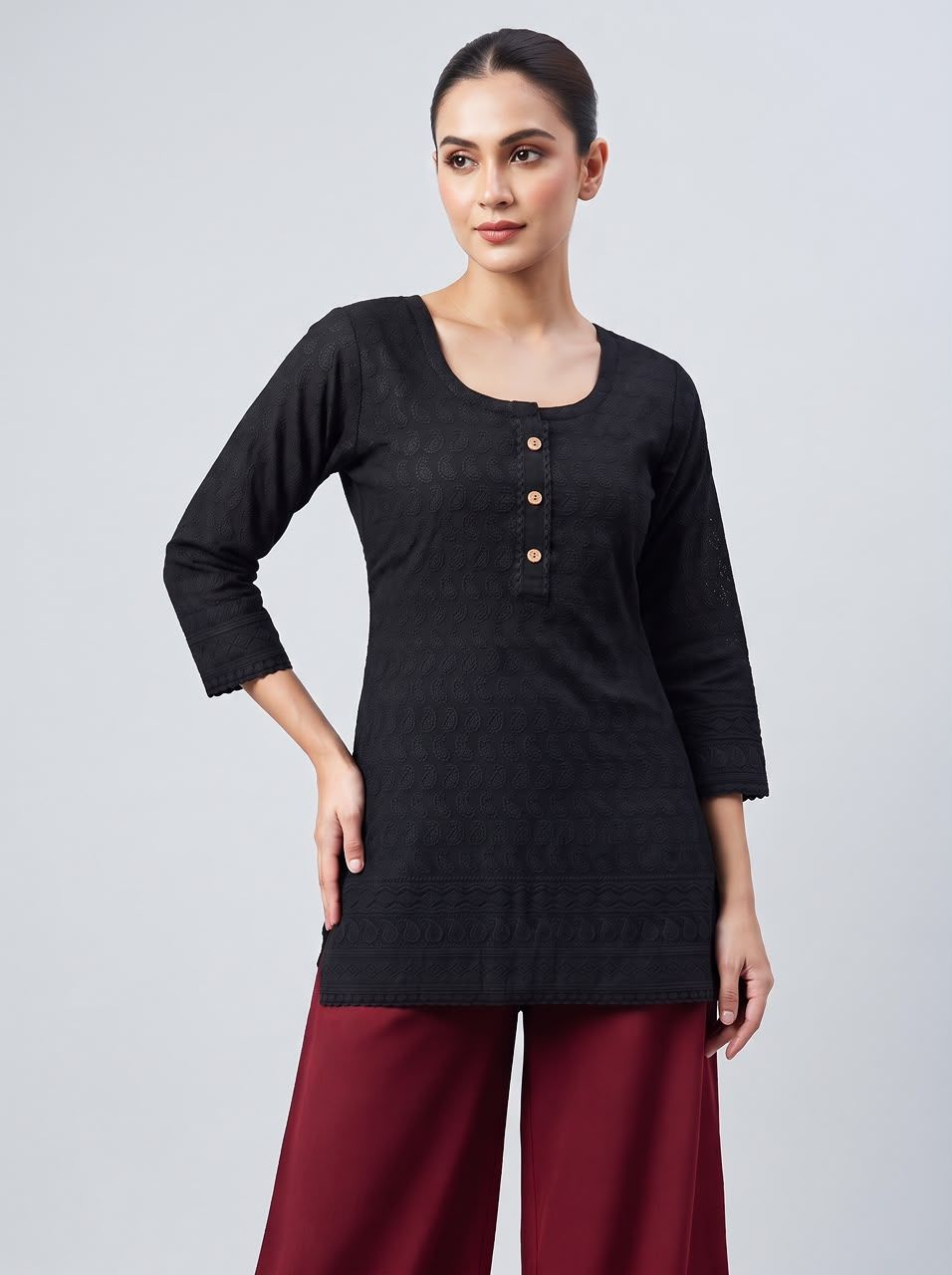 JEEL Short Kurti - Black