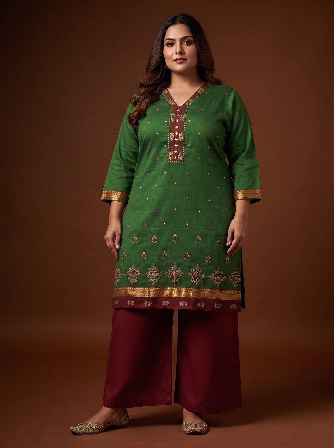 JEEL Classic Kurti - Leaf Green