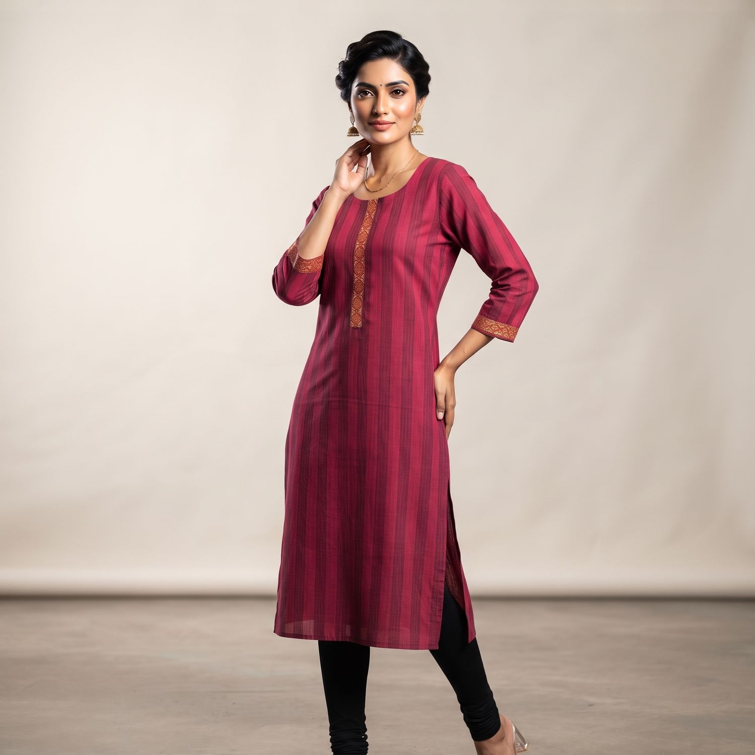 JEEL Casual Kurti - Subtle Magenta