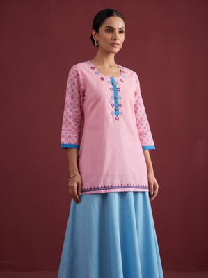 JEEL Short Kurti - Sweet Pink