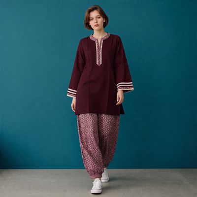 JEEL Kurti &amp; Afghani Pant Set
