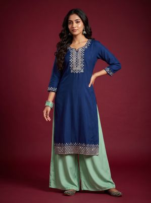JEEL Classic Kurti - Royal Blue