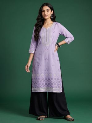 JEEL Classic Kurti - Lavender