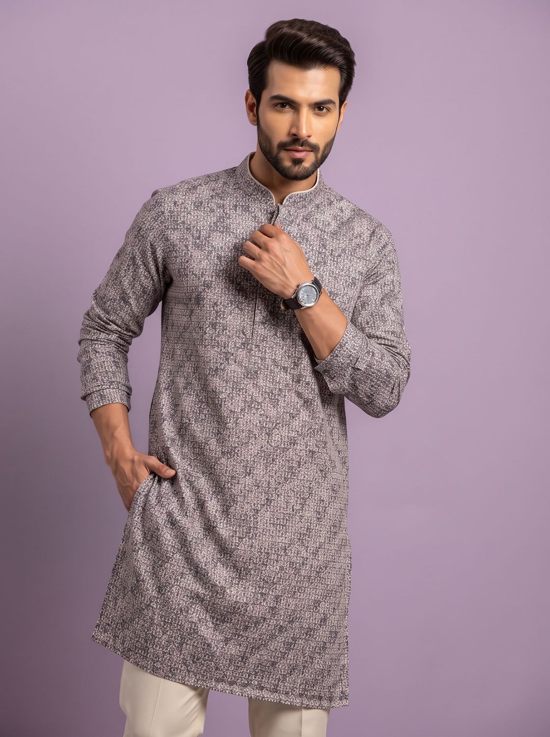 JEEL Gents Kurta - Verdant Green