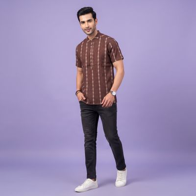 JEEL Gents Kurta - Brown