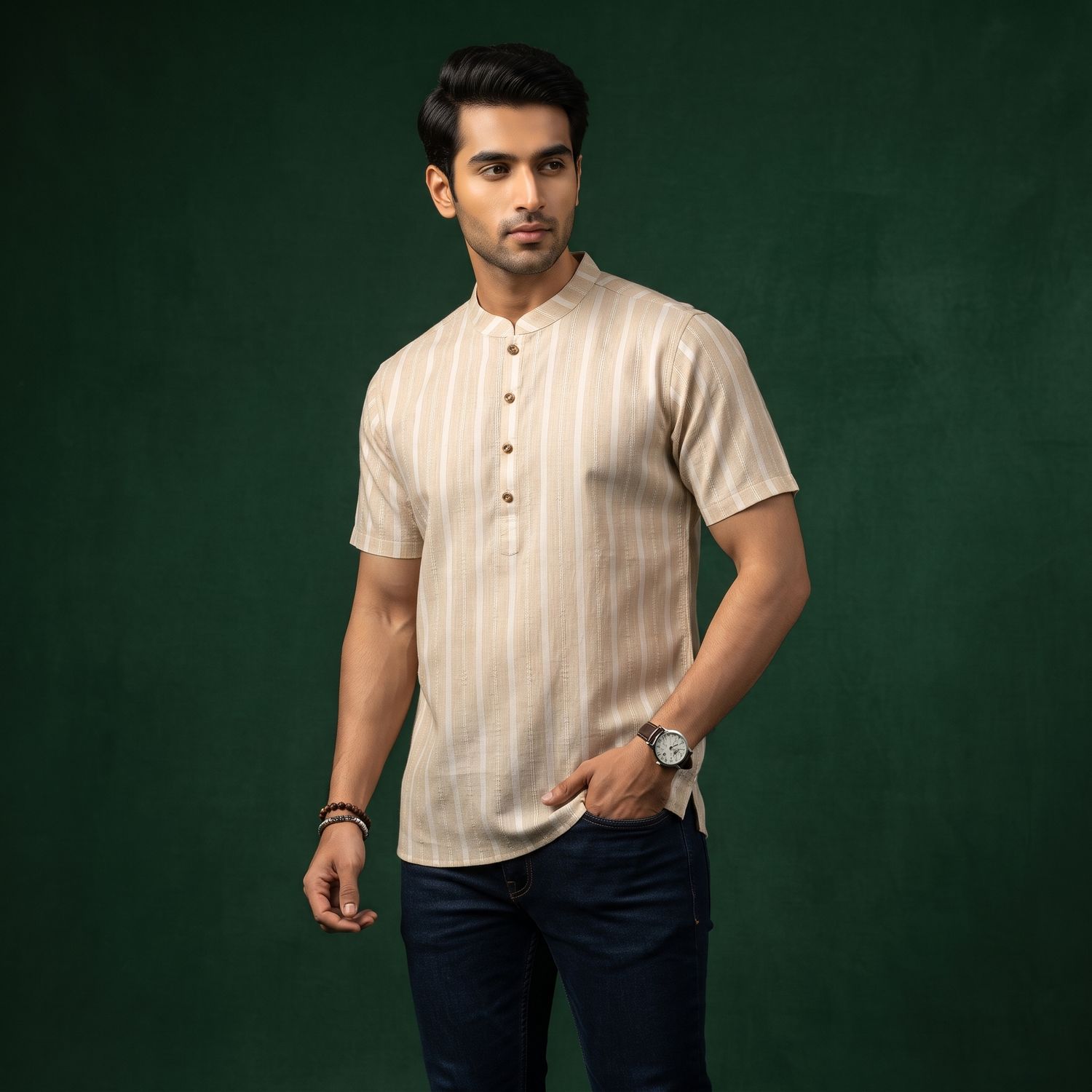 JEEL Gents Kurta - Beige