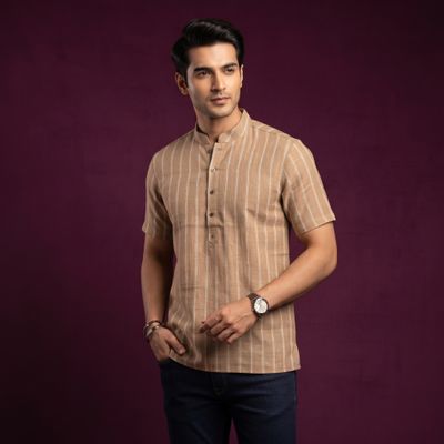 JEEL Gents Kurta - Toffee