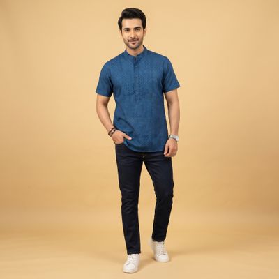 JEEL Gents Kurta - Royal Blue