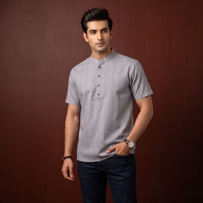 JEEL Gents Kurta - Grey