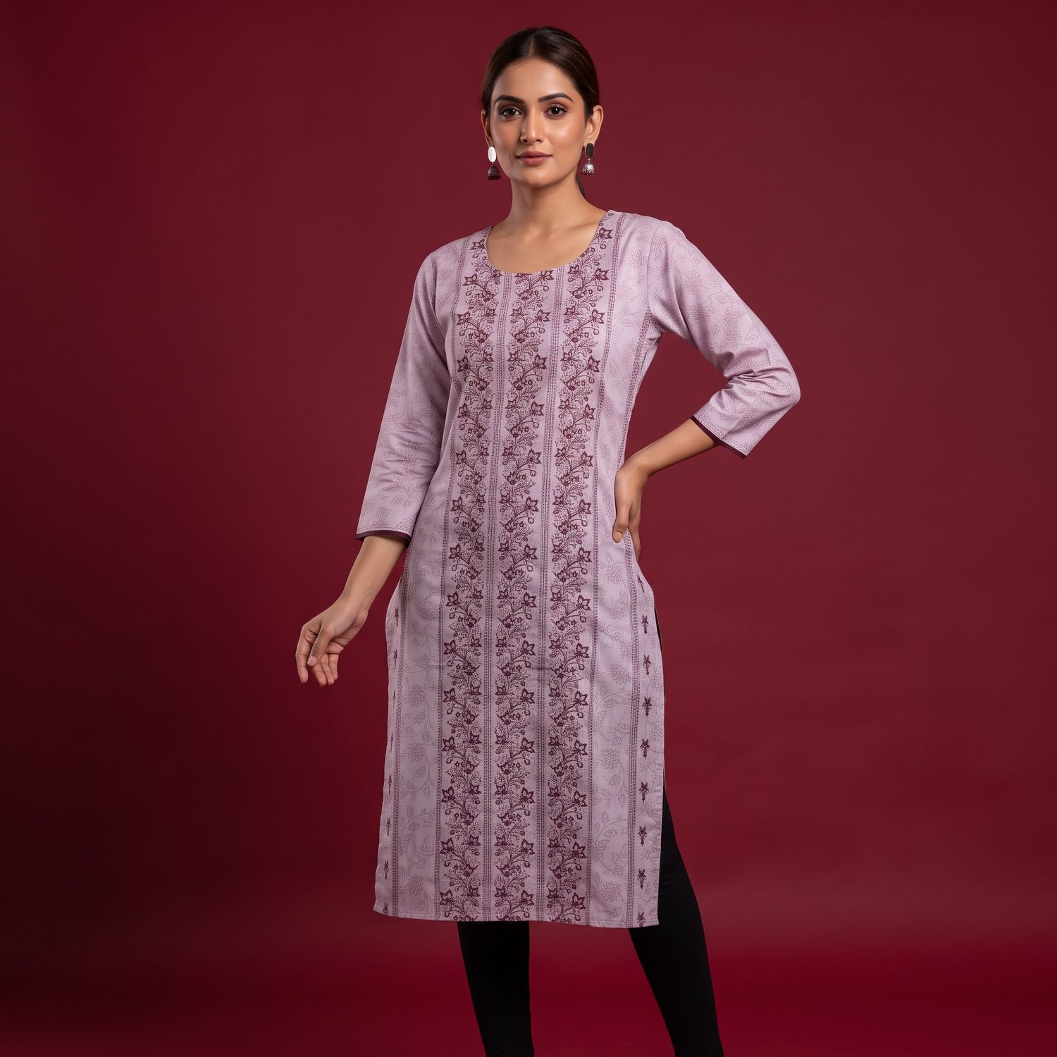 JEEL Casual Kurti - Pastel Lilac