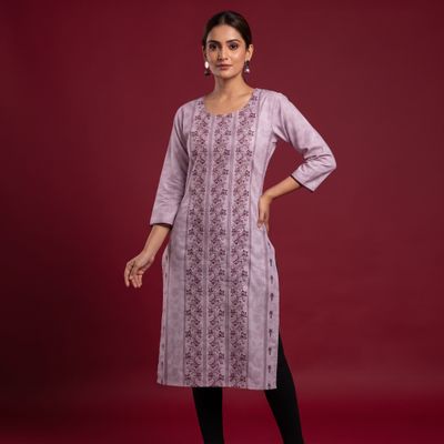 JEEL Casual Kurti - Pastel Lilac