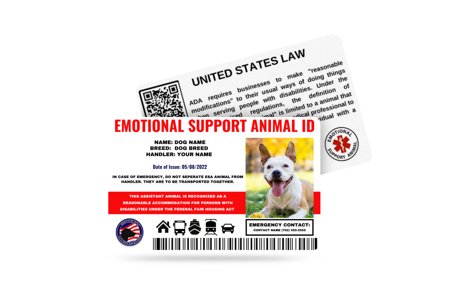 Emotional Support Animal Card