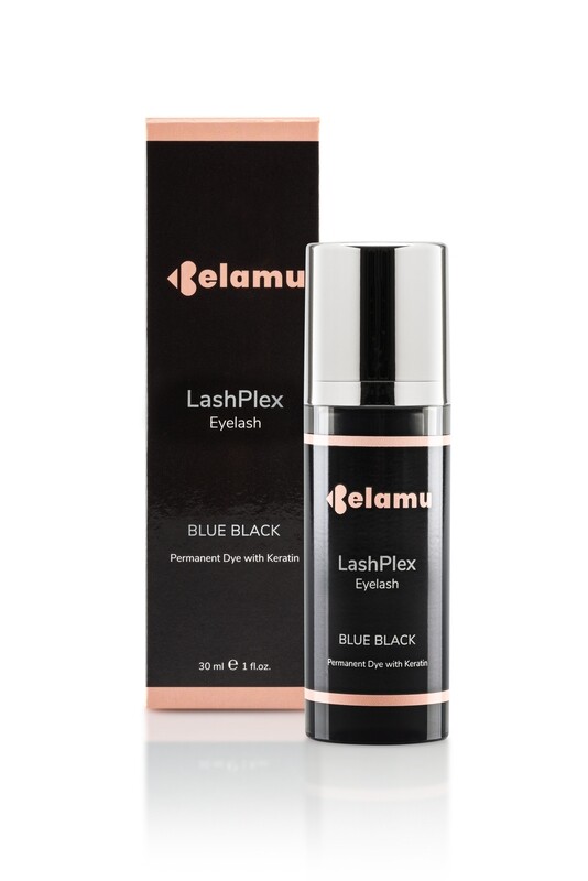 Belamu LashPlex blakstienų dažai su oksidantu BLUE BLACK 30 ml