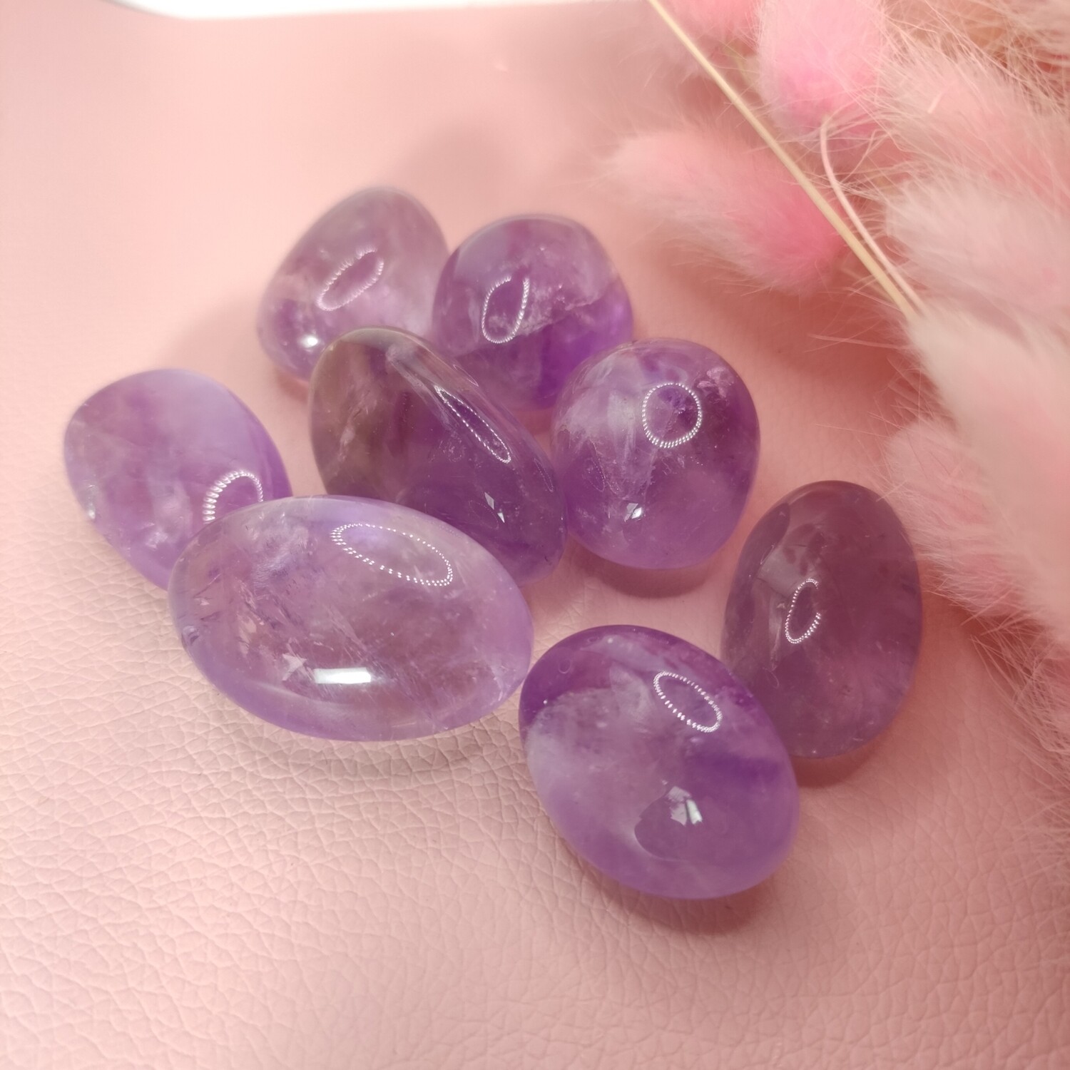 Amethyst hell, Trommelstein