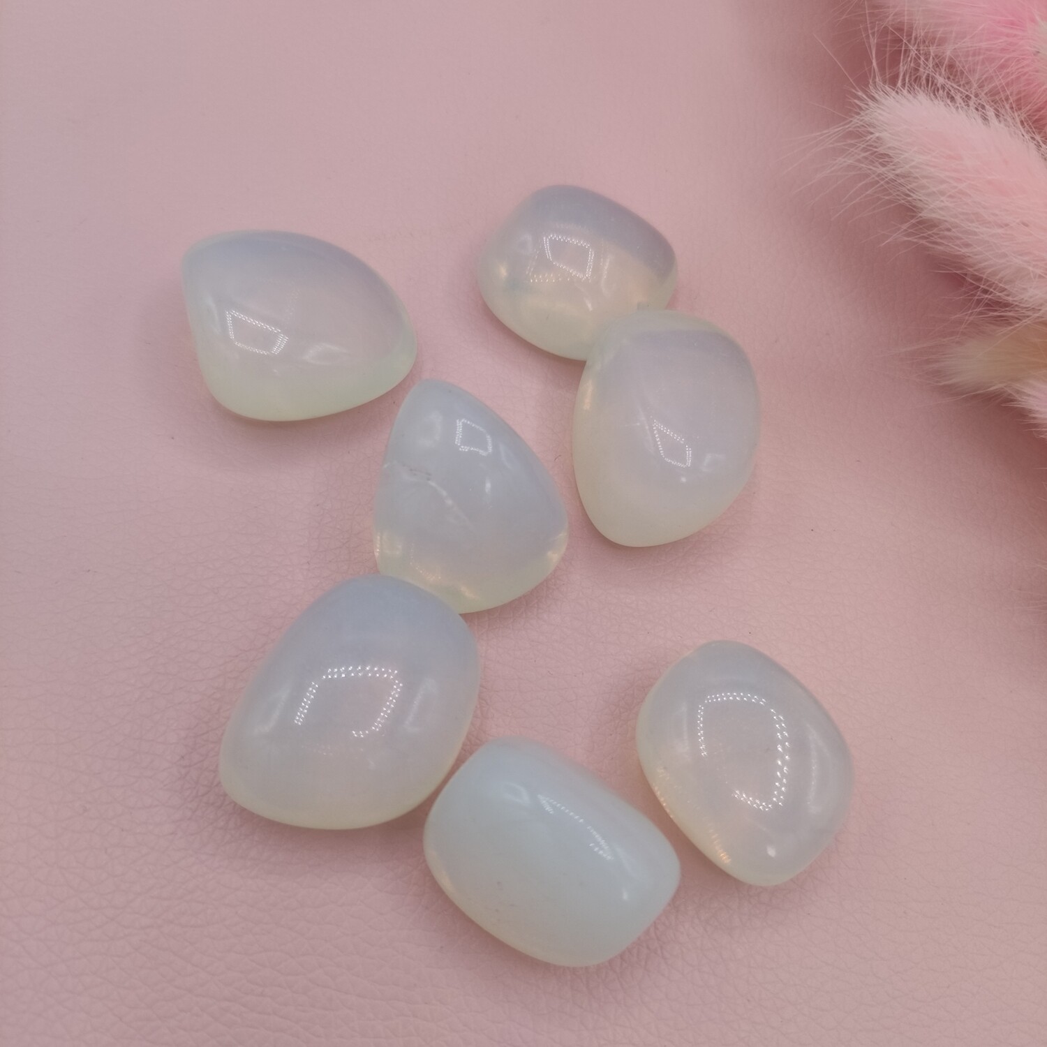 Opalith synthetisch Trommelstein