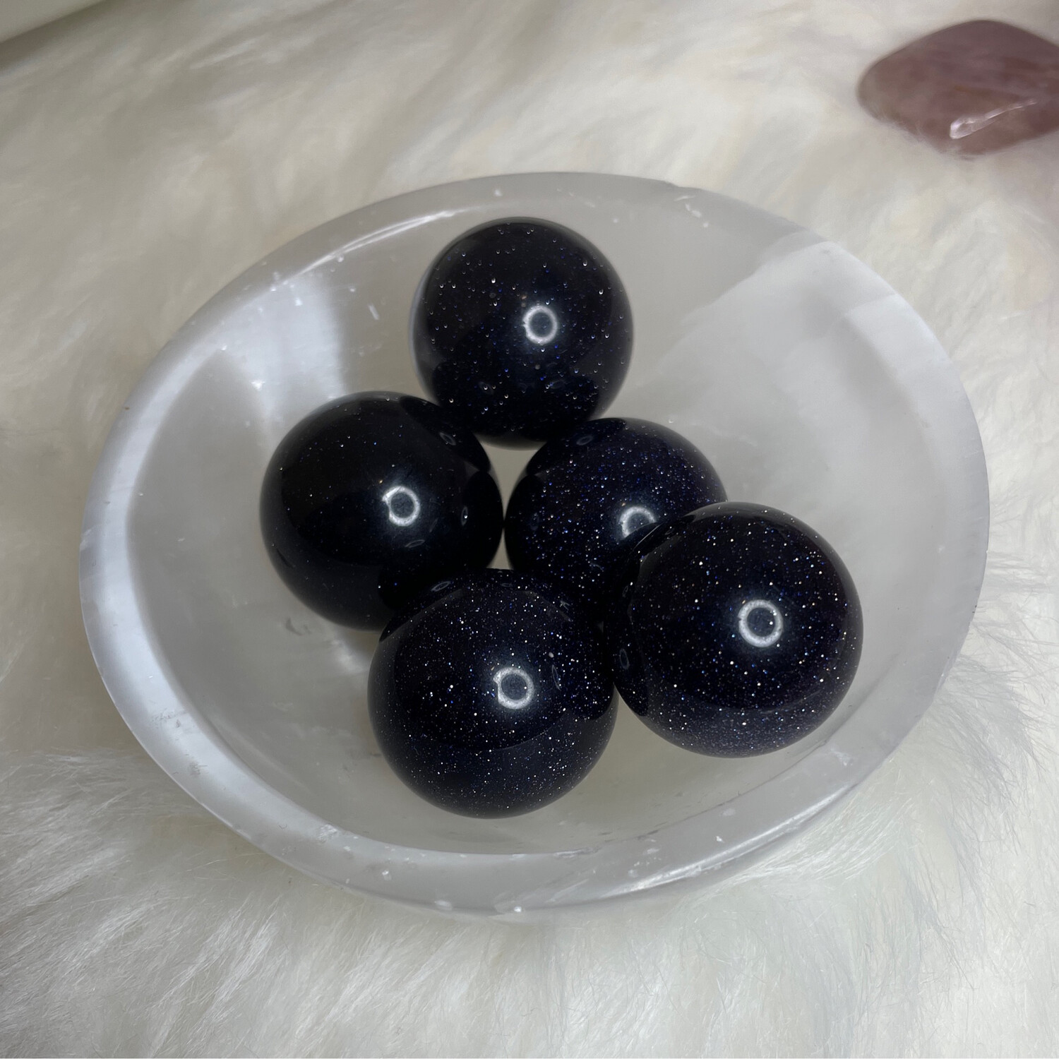 Blaufluss Kugel, +/-2,5 cm synthetisch