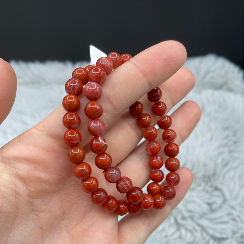 Achat gefärbt Armband, 7/8mm