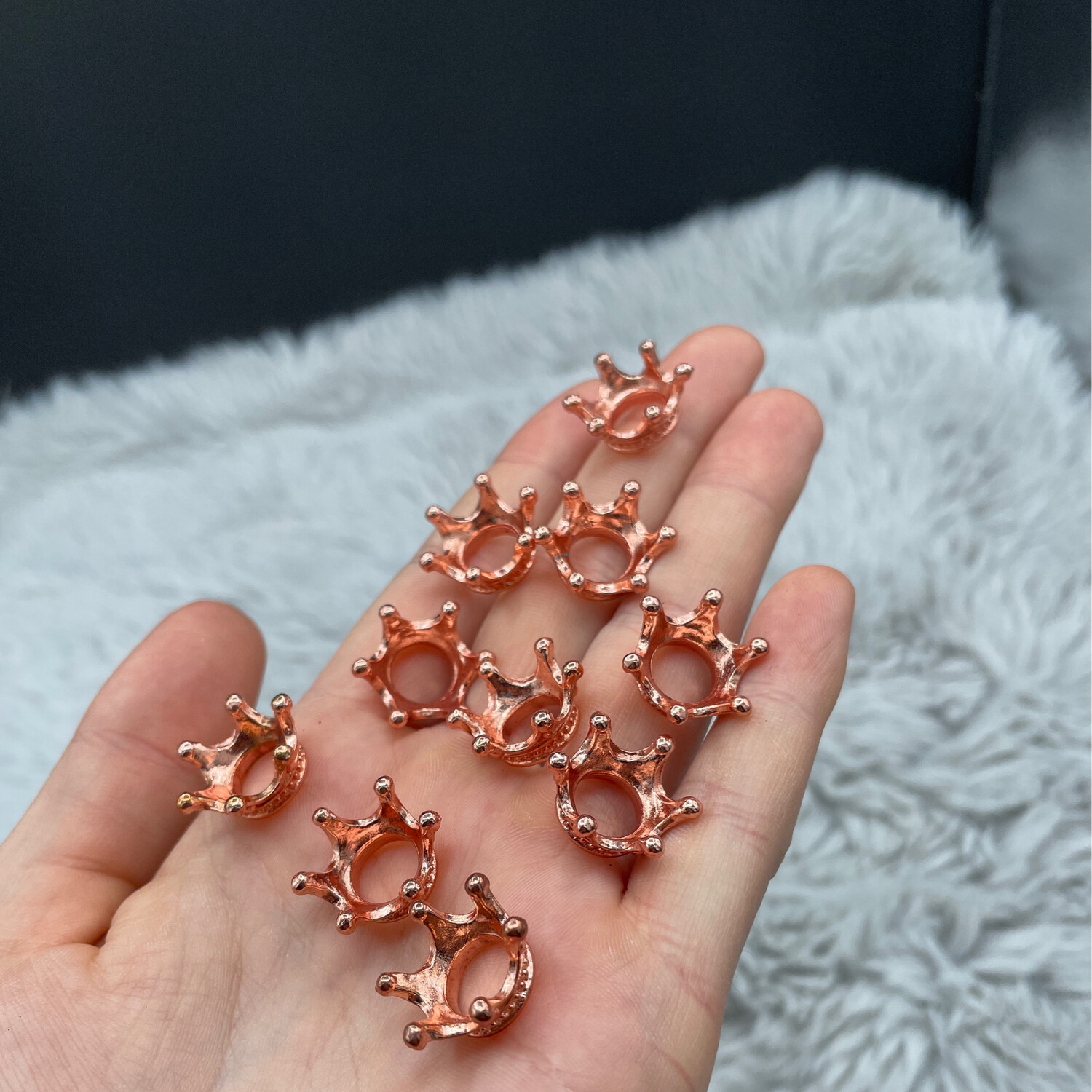 Krone roséfarben, Mini- Kugelhalter