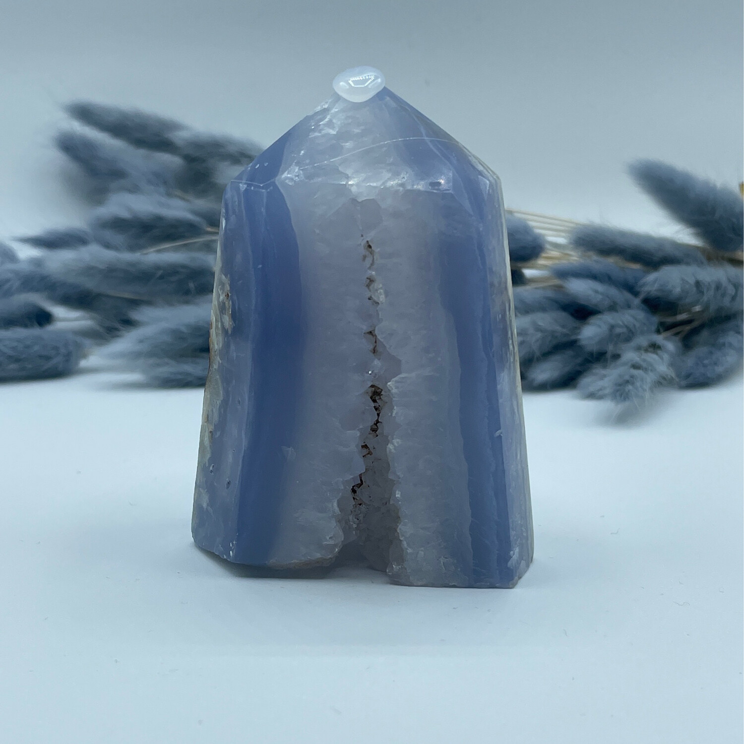 Blue lace Achat Turm