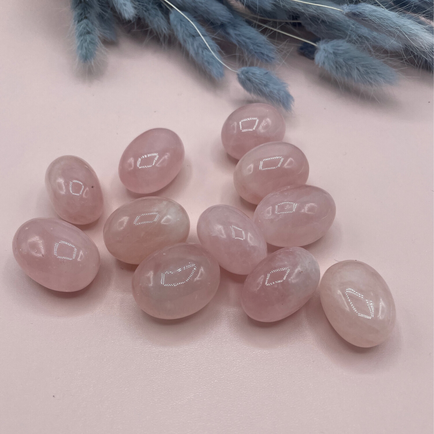 Rosenquarz, Trommelstein