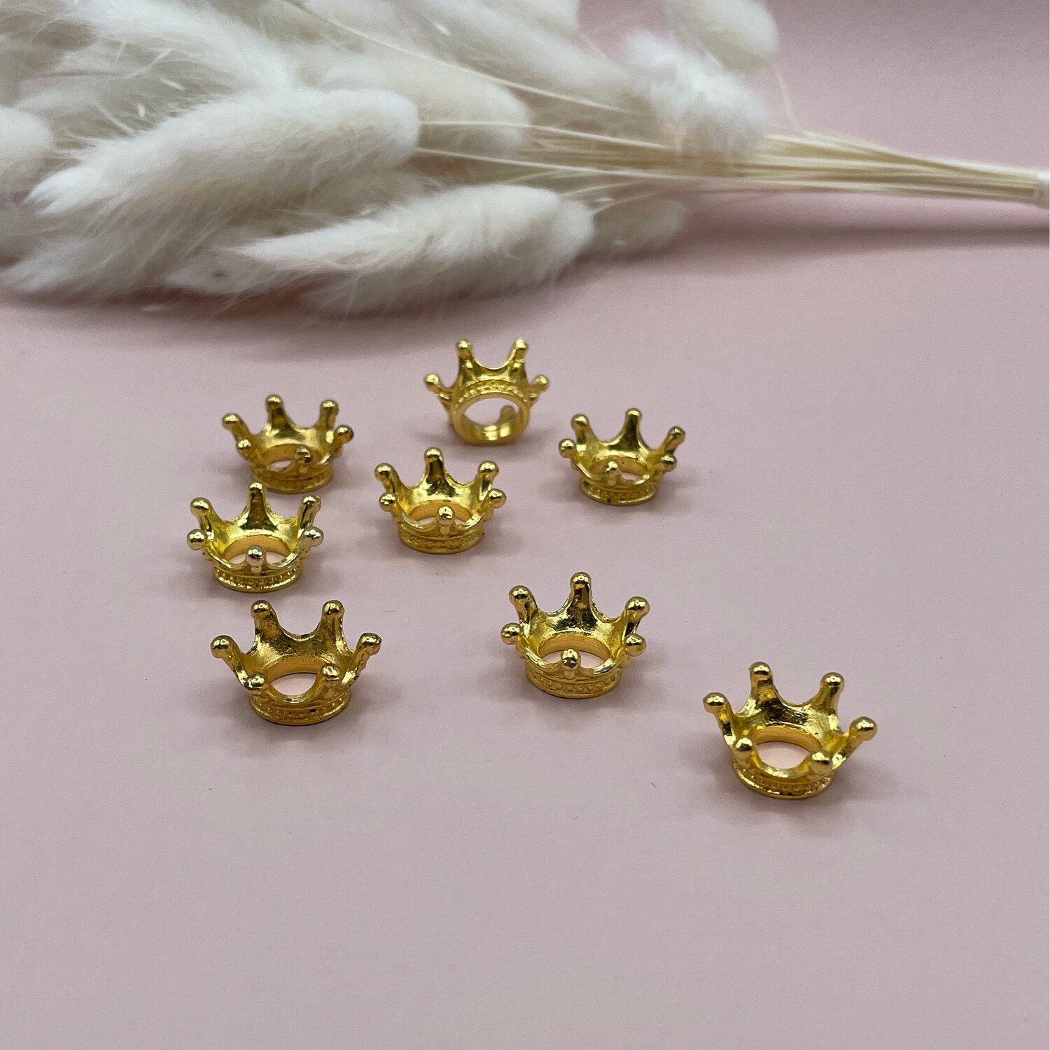 Mini Kronenkugelhalter, gold