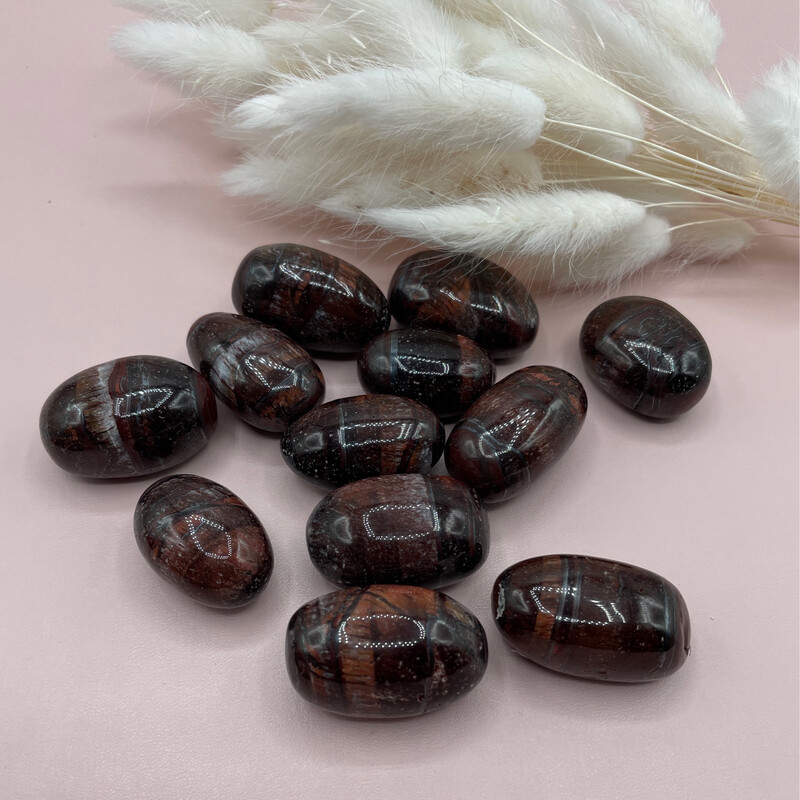 Rotes Tigerauge Trommelstein 