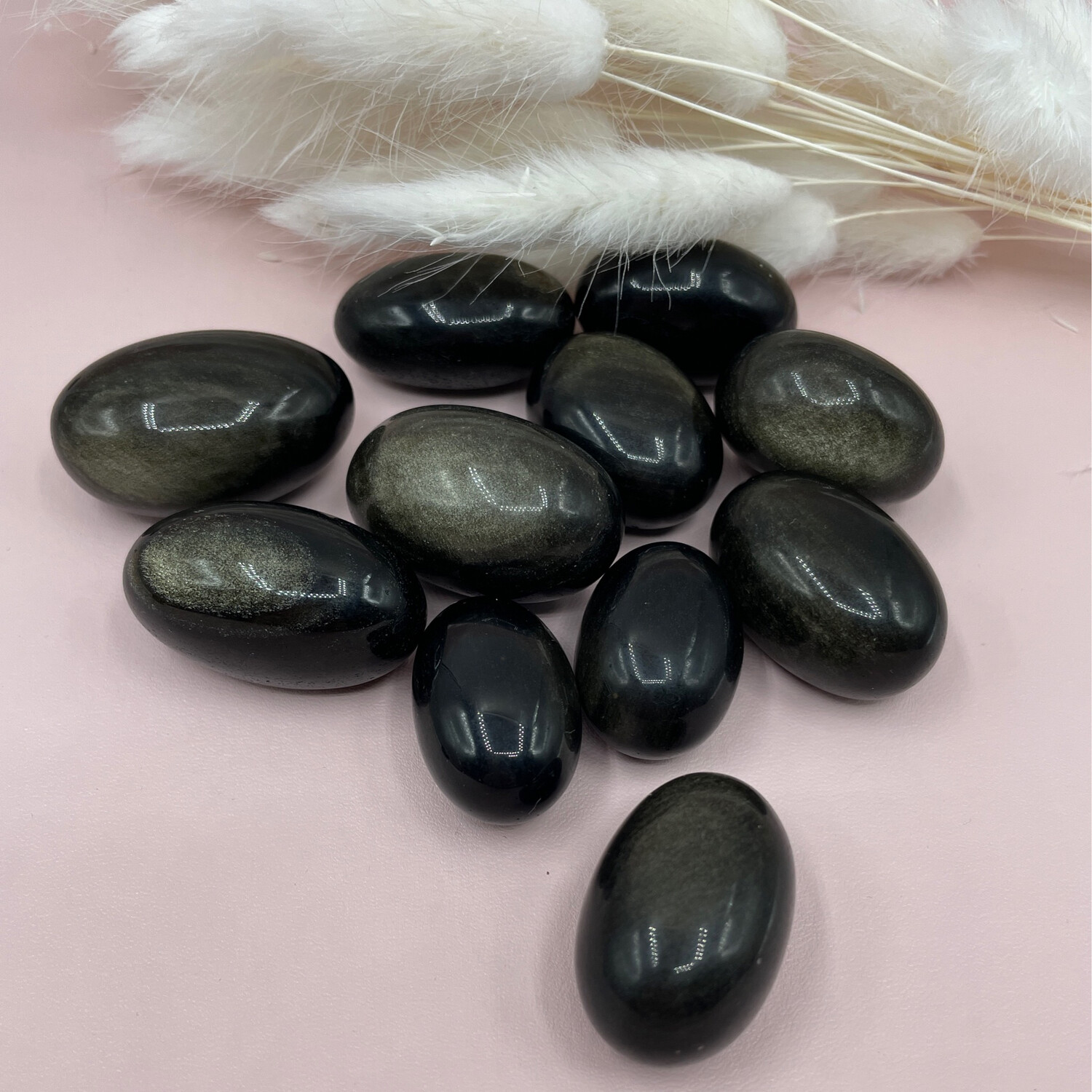 Goldener Obsidian, Trommelstein