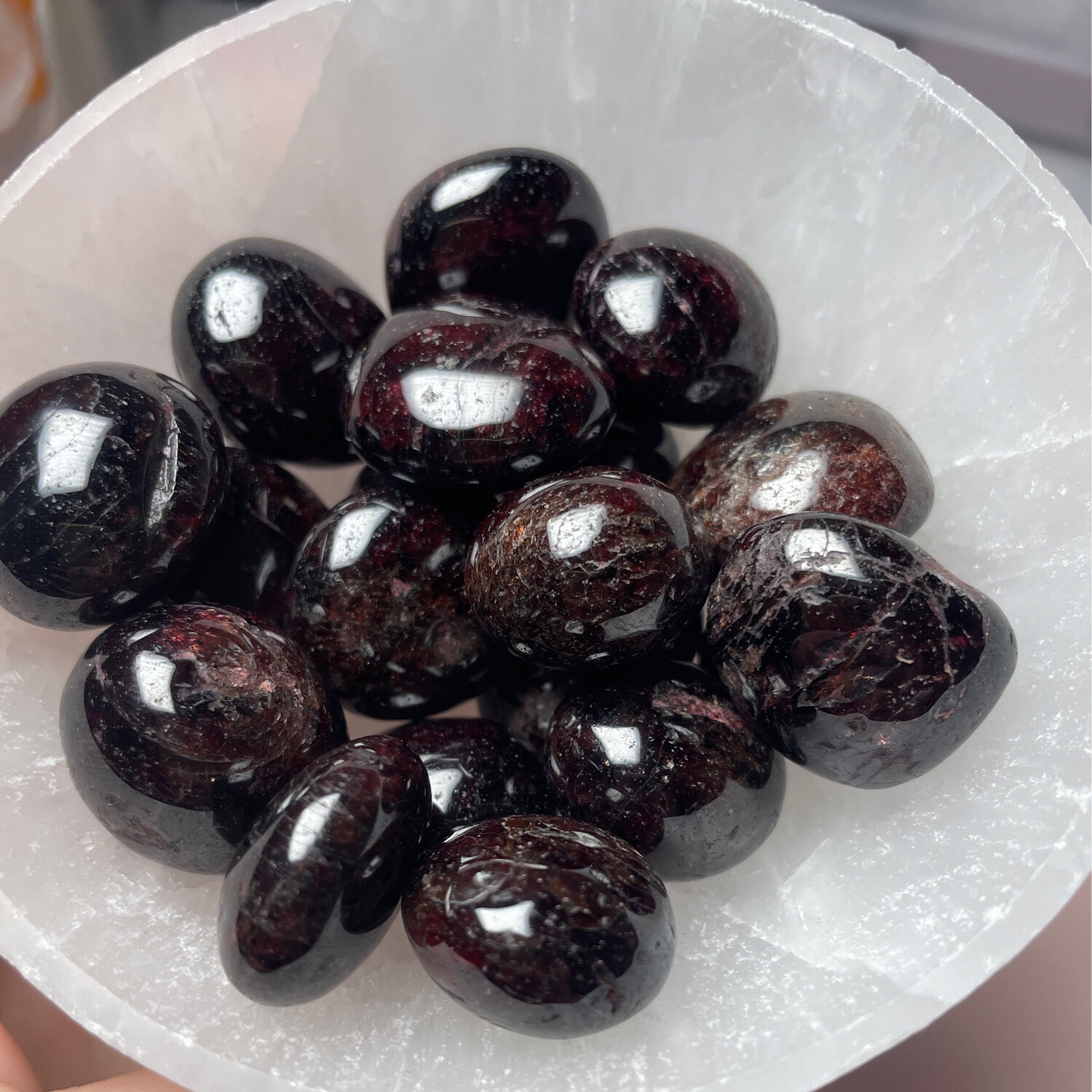 Granat Trommelstein