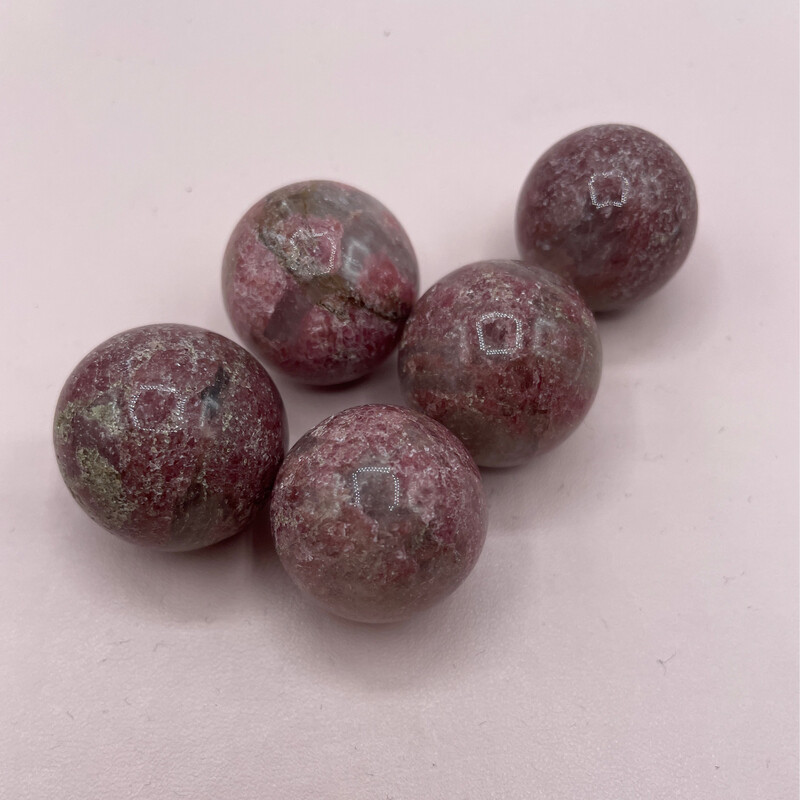 Rhodonit Kugel, 2cm