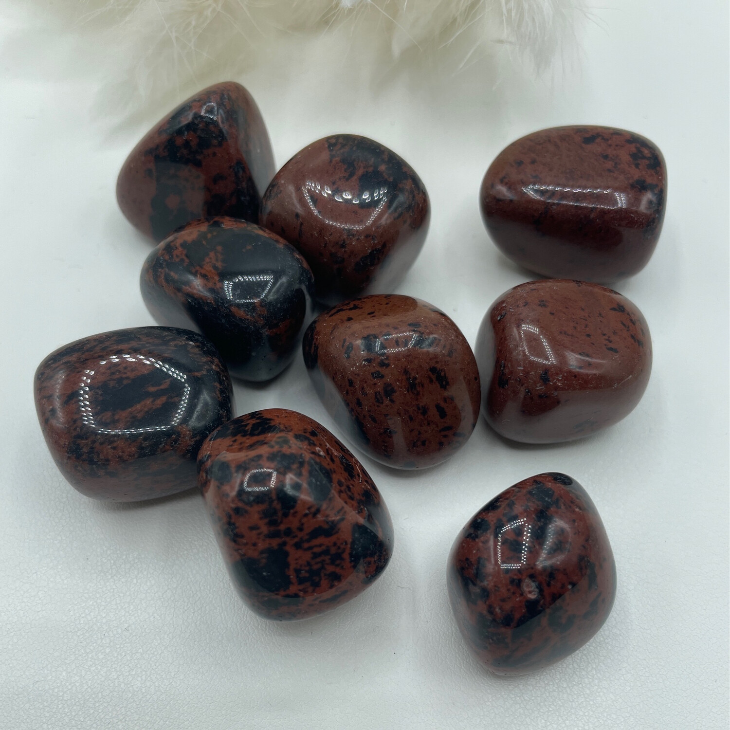 Mahagoni Obsidian Trommelstein