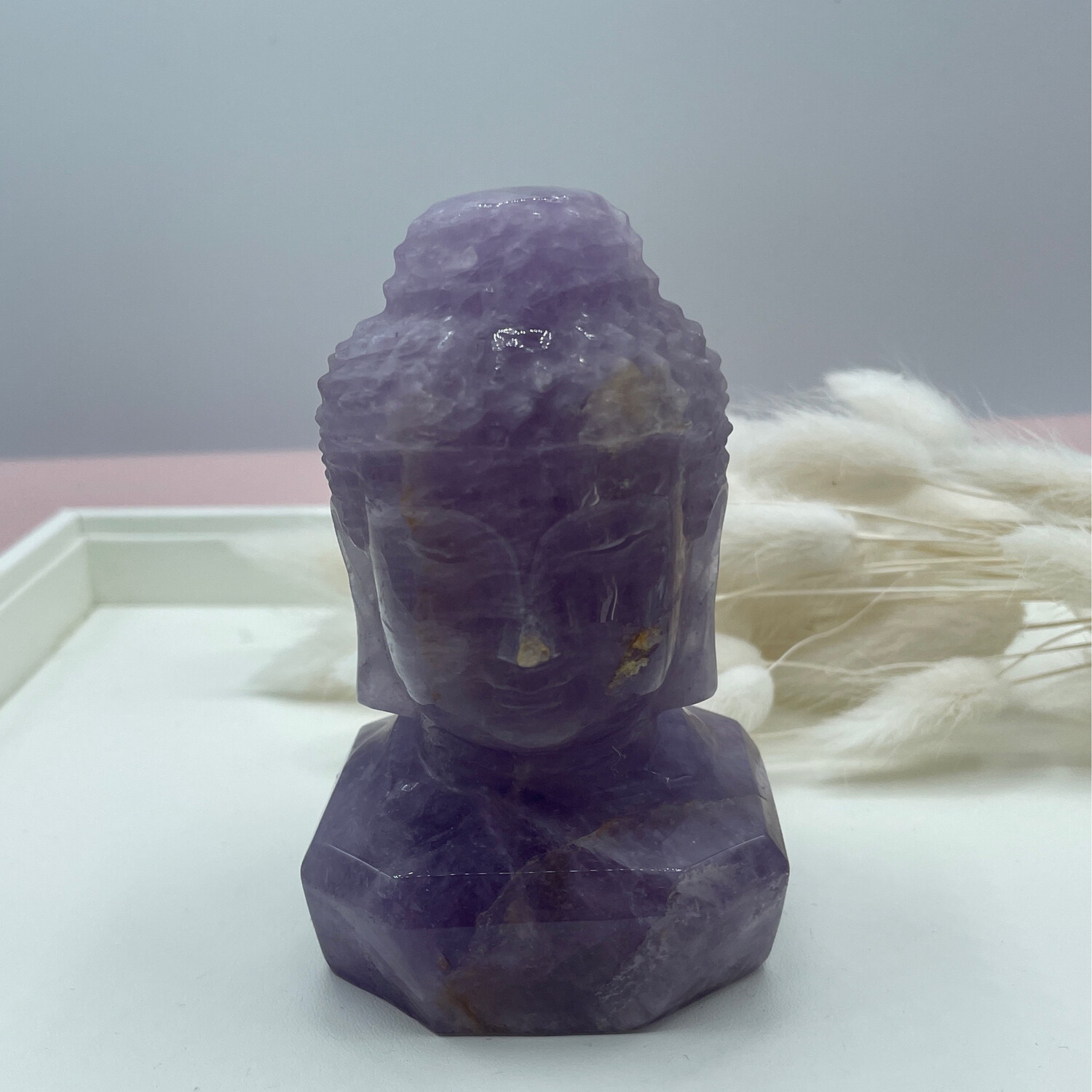 Amethyst Buddha Kopf