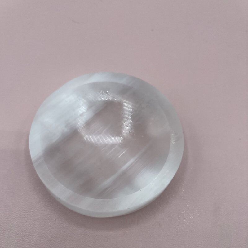 Selenit Schälchen rund, 6cm