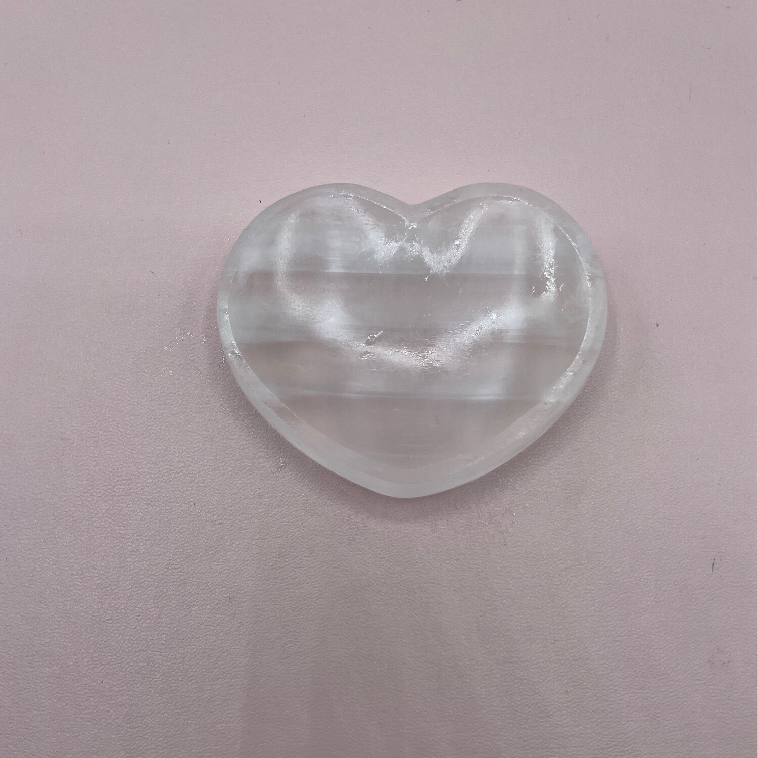 Selenit Schale Herz, 6cm
