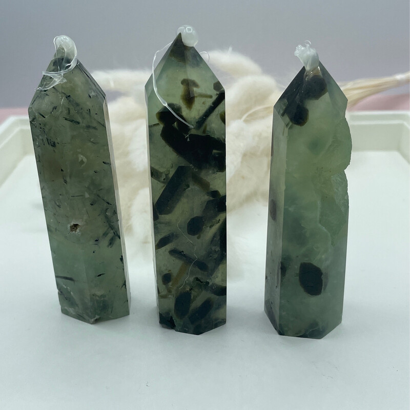 Prehnit in Epidot Turm