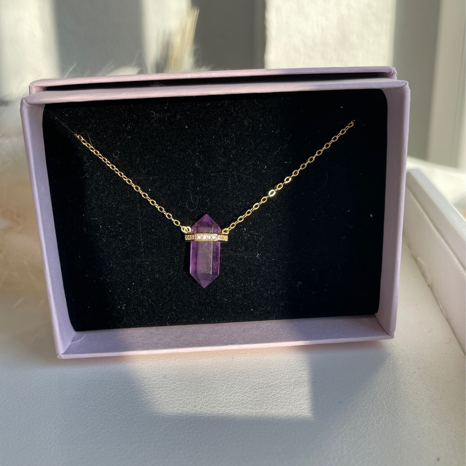 Amethyst Doppelenderkette S925
