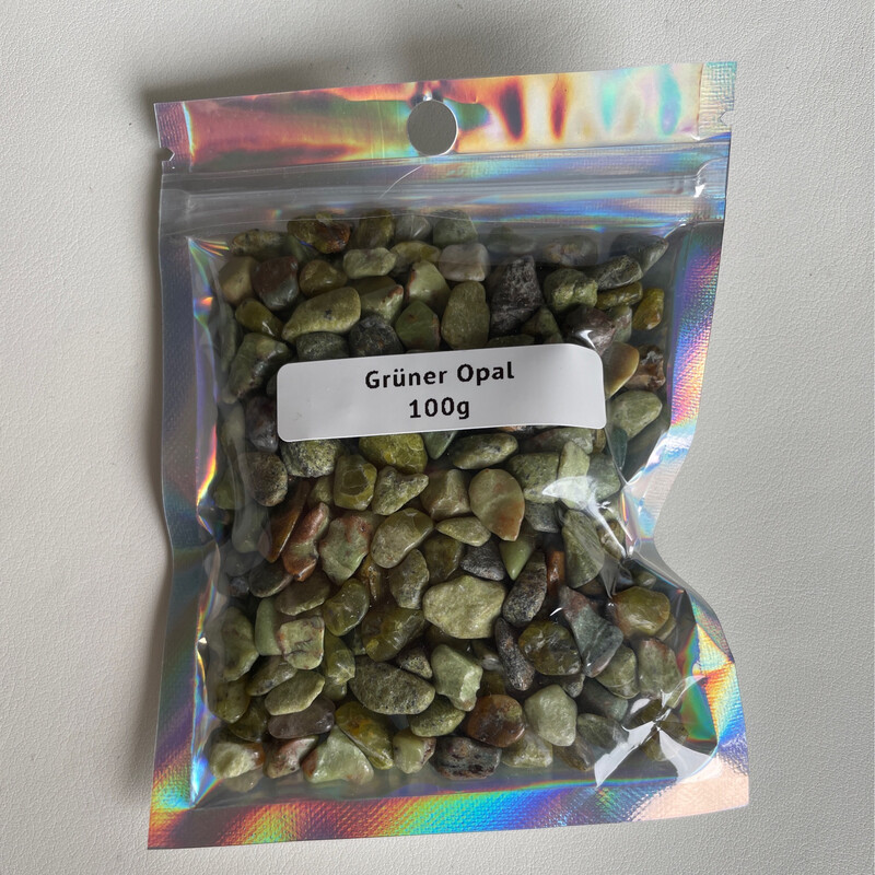 Grüner Opal Chips
