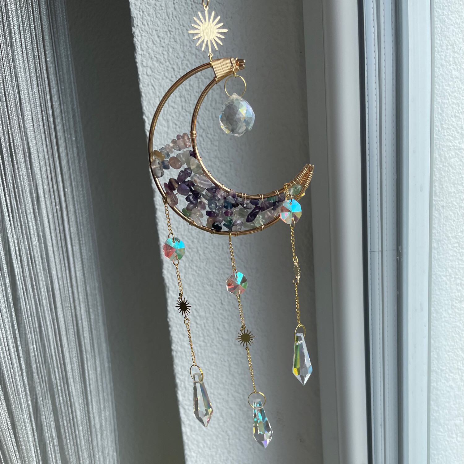 Fluorit Suncatcher, Mond