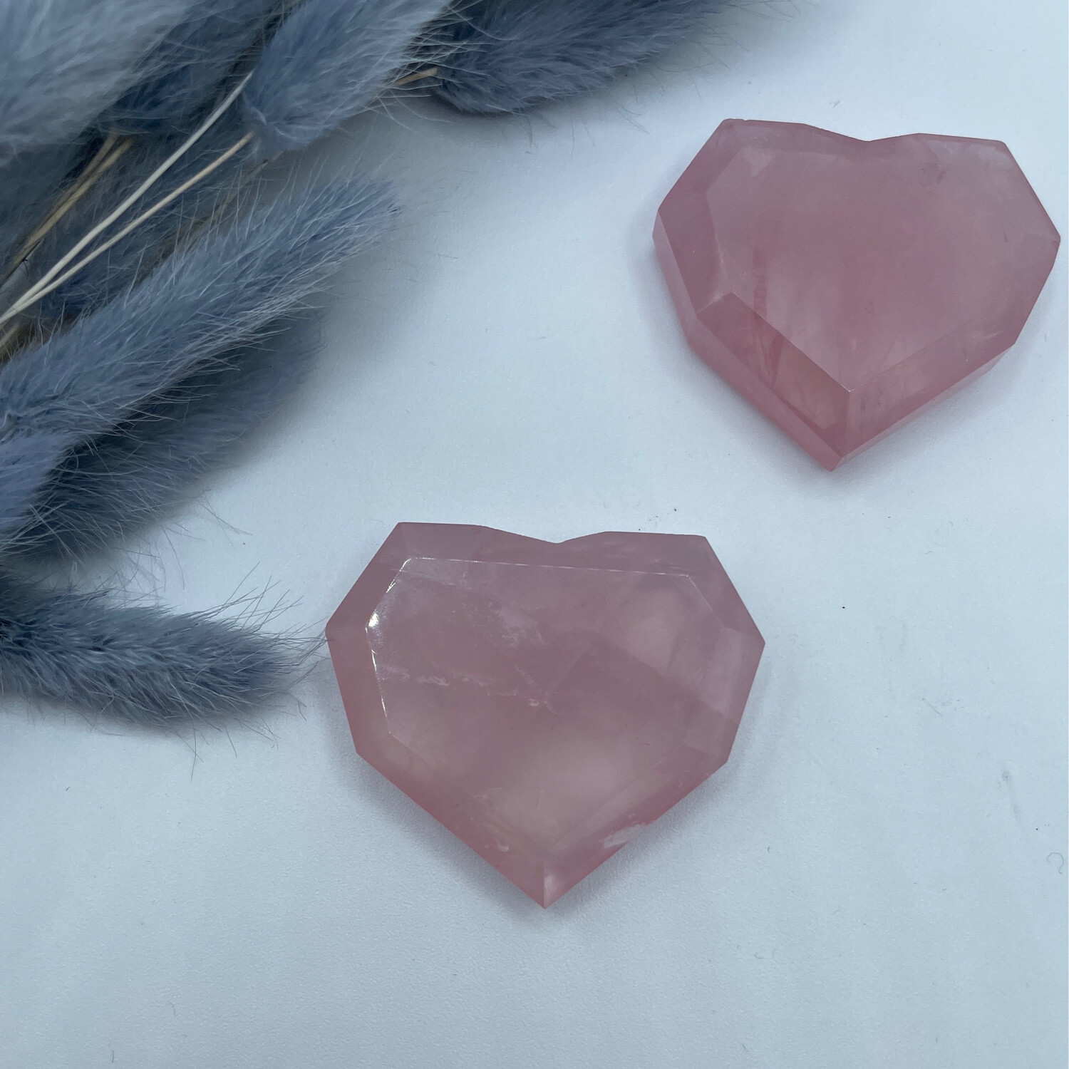 Rose Quarz facettiert Herz