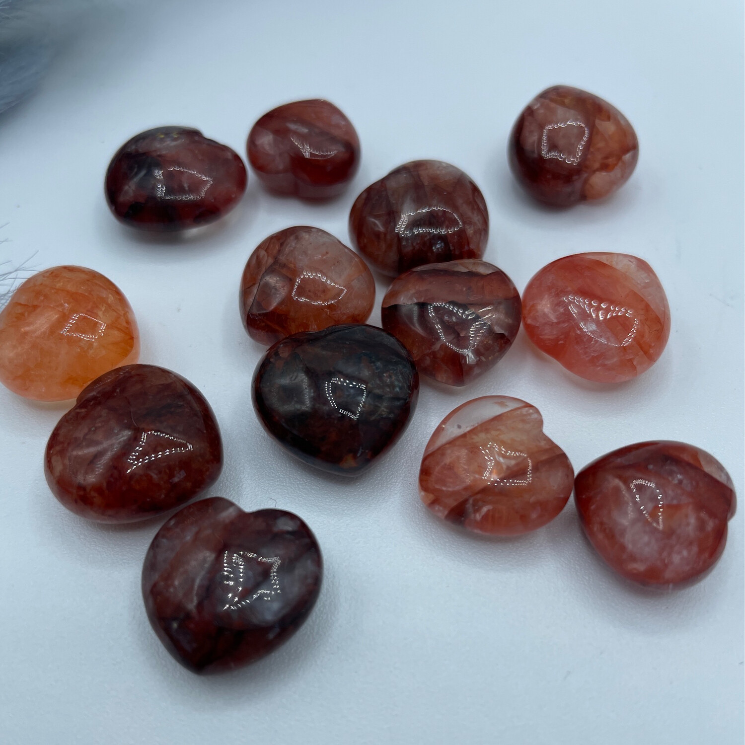 Herz Mini Feuerquarz