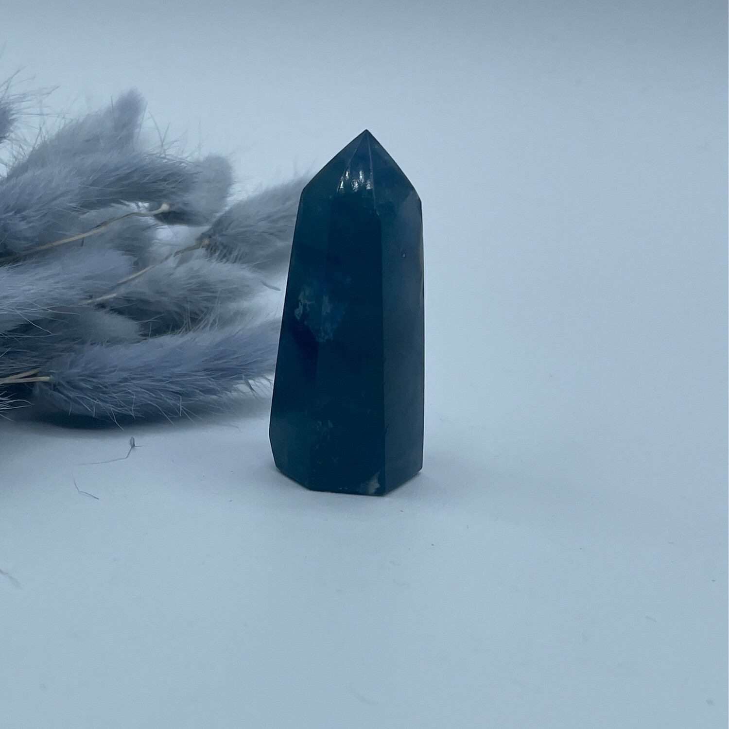 Blauer Fluorit Turm